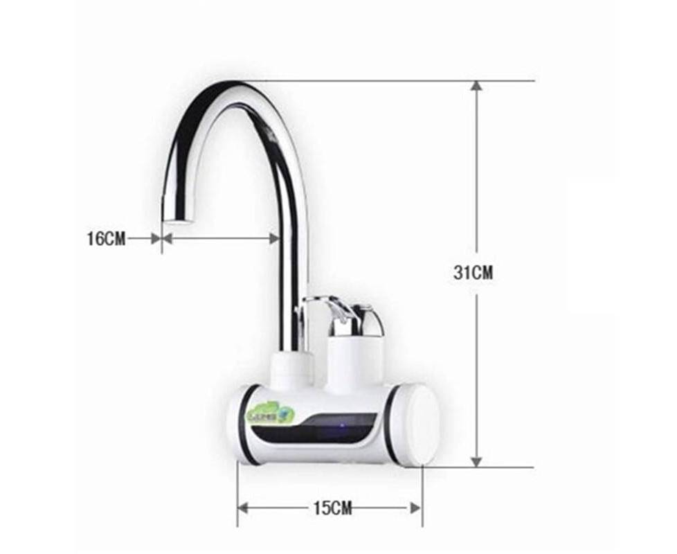 Without Shower Electric Hot Water Heater Faucet Kitchen Instant Heating Tap Water