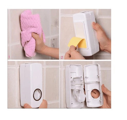 Automatic Toothpaste Dispenser With Toothbrush Holder