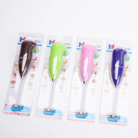 Electric Egg Beater Milk Drink Coffee Whisk Mixer Foamer Mini Handle Stirrer Practical