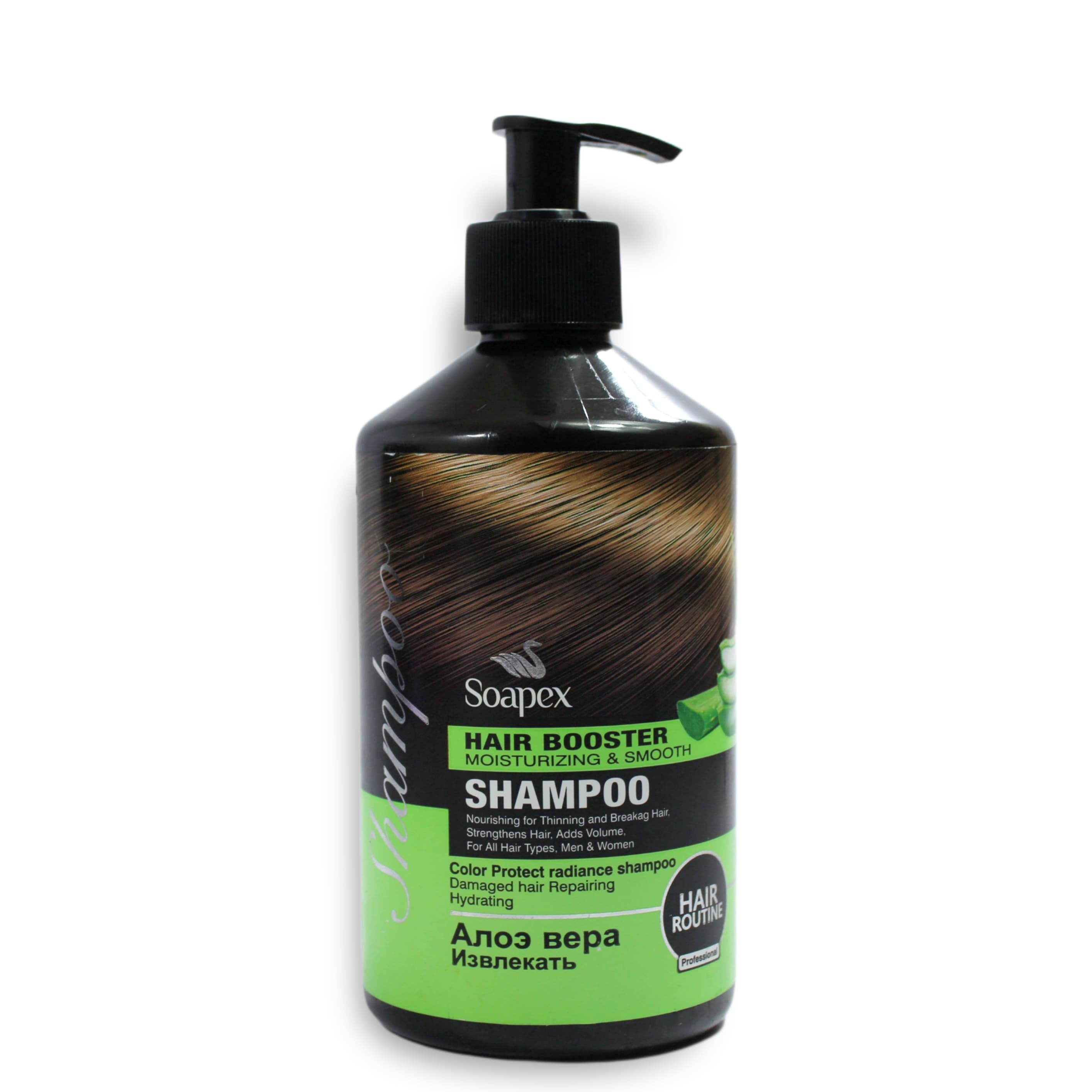 Soapex Hair Booster Shampoo - Moisturizing & Smooth Shampoo for Healthy, Shiny Hair