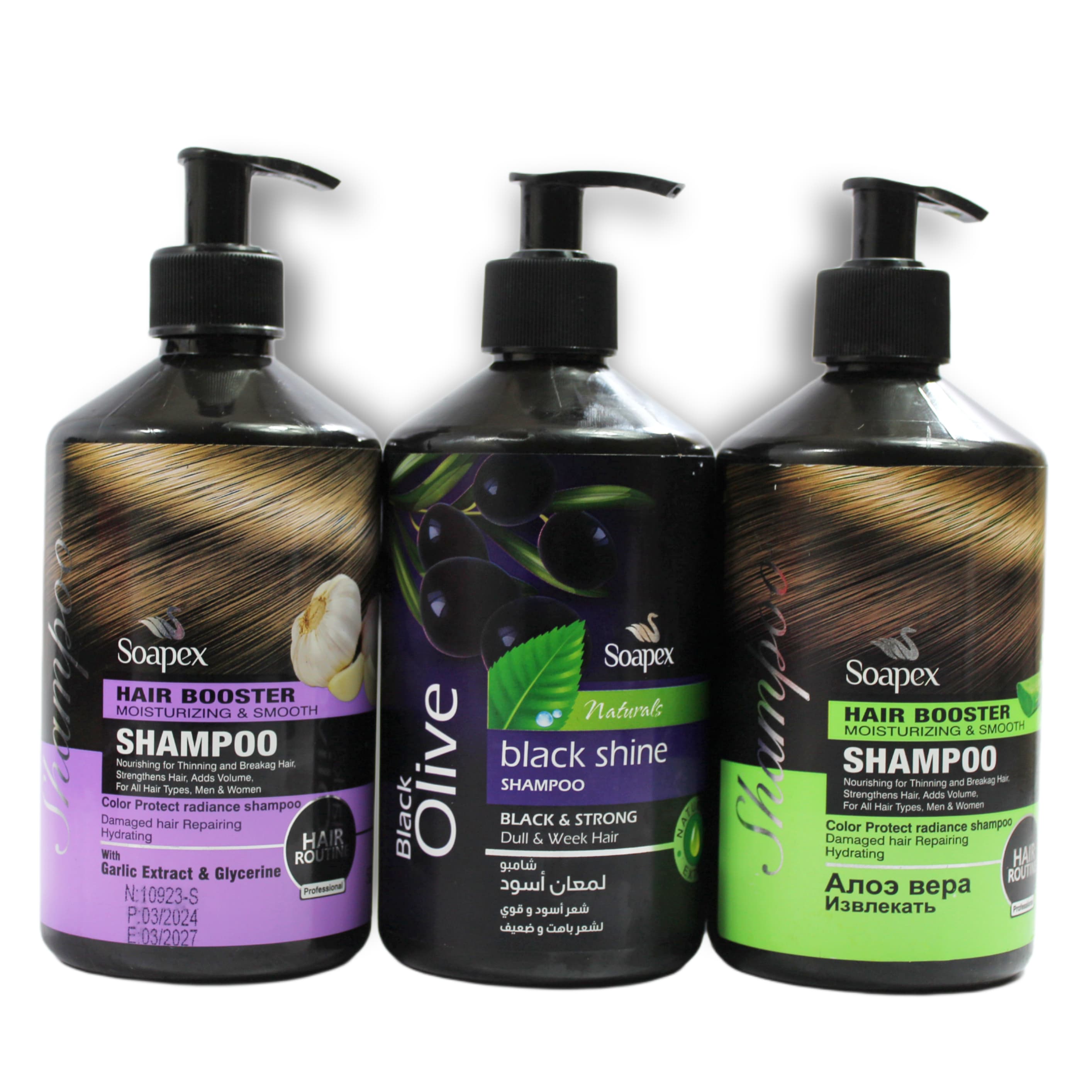 Soapex Hair Booster Shampoo - Moisturizing & Smooth Shampoo for Healthy, Shiny Hair